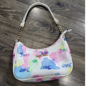 Juicy Couture Shoulder Bag Purse Multicolor Leather‎ Chain Small Logo